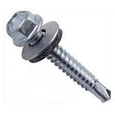 AUTOPERFORANTE PUNTA MECHA CON ARANDELA VULCANIZADA 14 X 4