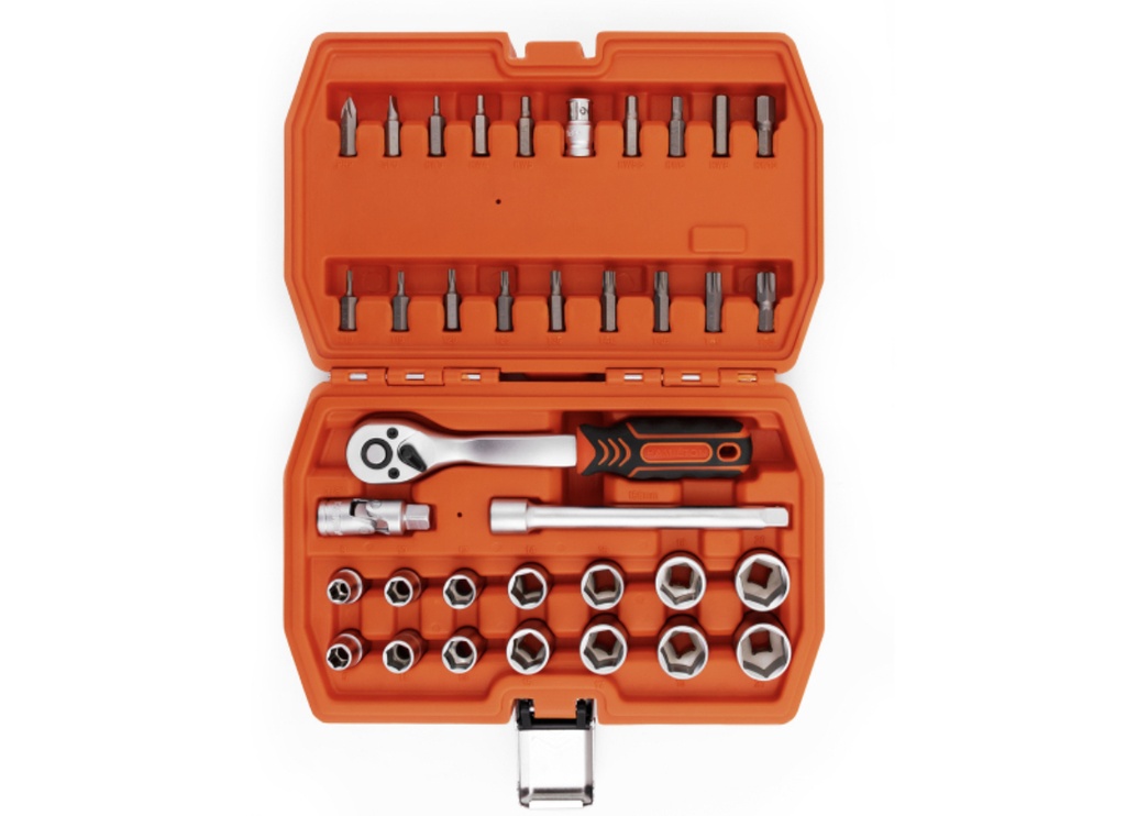 JUEGO DE BOCALLAVES 3/8" - 36 PIEZAS