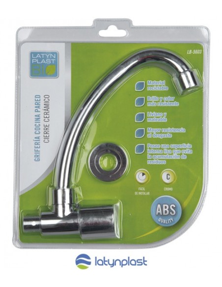 SET GRIFERIA - COCINA PARED CROMADO "BIO"