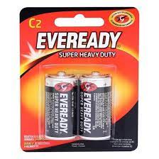 PILA EVEREADY NEGRA 1235 C2 X UNIDAD
