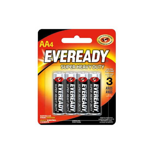 PILA EVEREADY NEGRA CHICA 1215 AA X UNIDAD
