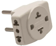 ADAPTADOR TRIPLE REFORZADO A PATA REDONDA