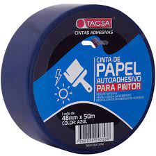 CINTA PAPEL AZUL 12mm x 50m 