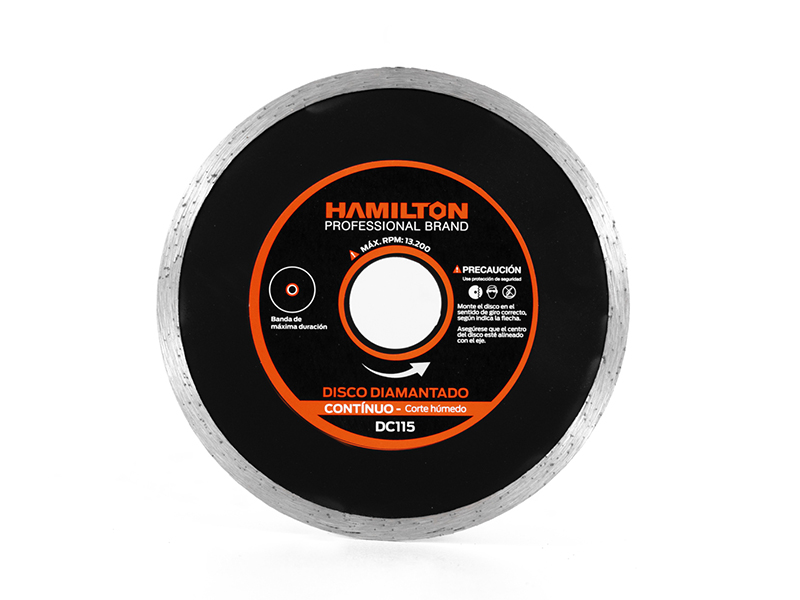 DISCO DIAMANTADO CONTINUO 115 MM HAMILTON