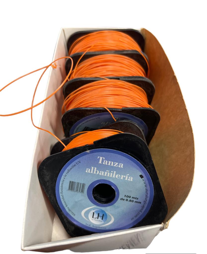CAJA NYLON ALBAÑIL 0.8 MM X 10U