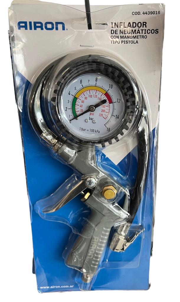 INFLADOR PARA COMPRESOR - 443-9016 TIPO PISTOLA AIRON