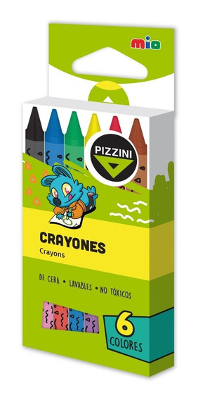 Crayones de Cera Caja x 6