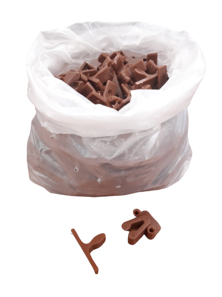 RETEN PLASTICO MARRON X CAJA (100)