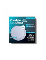 PANEL LED C/BASE CANDELA REDONDO 18W FRIA