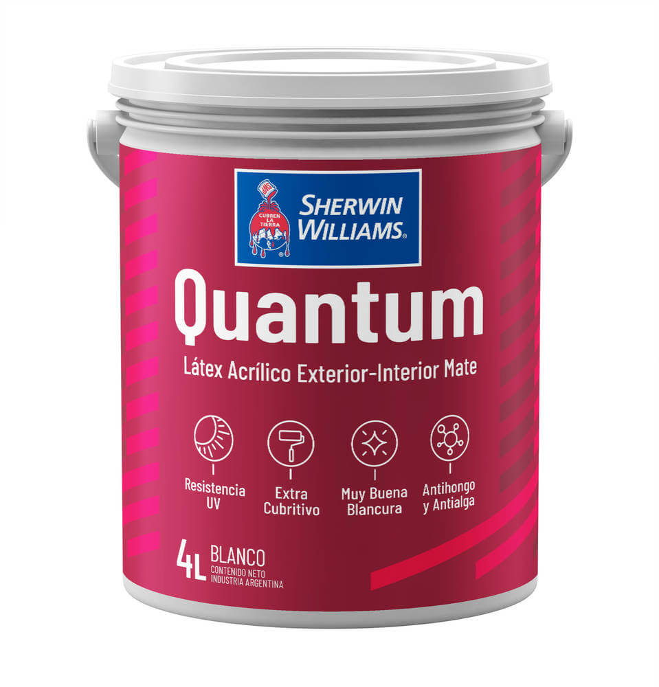 QUANTUM LATEX EXT-INT MATE BLANCO 4 L