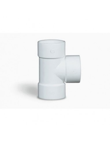 TEE PVC H-H 90 x 40mm. LARGO 11CM